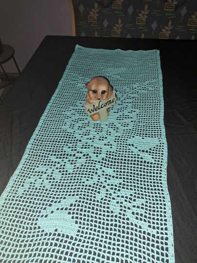 Tischläufer Blumen Frühlingsgefühle häkeln