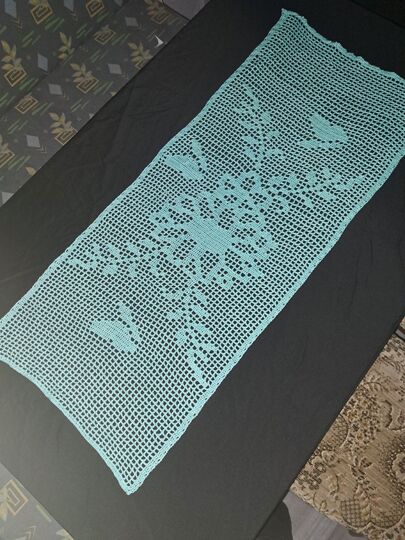 Tischläufer Blumen Frühlingsgefühle häkeln