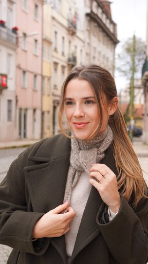 Minituch im Sophie-Scarf-Trend stricken mit Videoanleitung