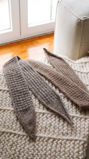 Minituch im Sophie-Scarf-Trend stricken mit Videoanleitung