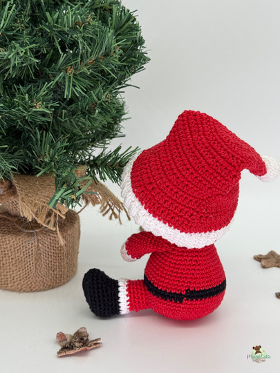 Kuschel Weihnachtsmann, mini - Häkelanleitung