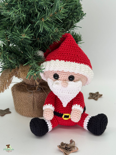 Kuschel Weihnachtsmann, mini - Häkelanleitung