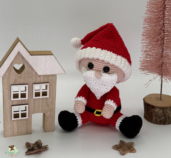 Kuschel Weihnachtsmann, mini - Häkelanleitung