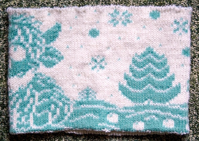 Strickanleitung Kinderschal (Loop) "Abenteuer im Winterwald" Highland Cow