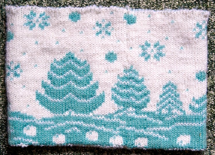 Strickanleitung Kinderschal (Loop) "Abenteuer im Winterwald" Highland Cow