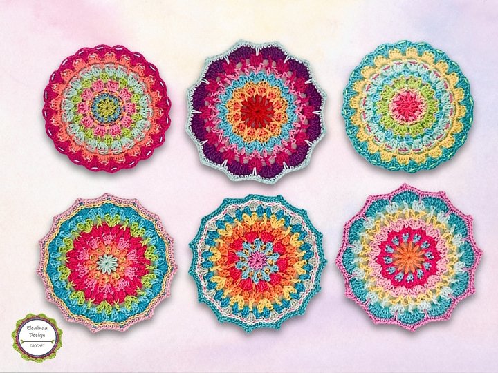 Häkelanleitung "Mandala Mood Vol. 2", 3 neue Modelle Häkelmandalas Deko
