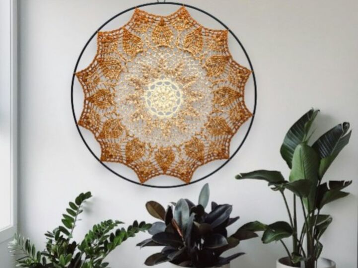 Häkelanleitung Mandala "Abendsonne"