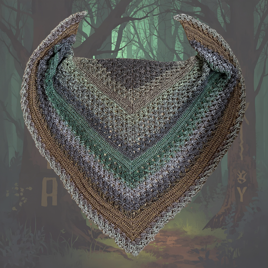 Häkelanleitung Dreieckstuch "Runvald"