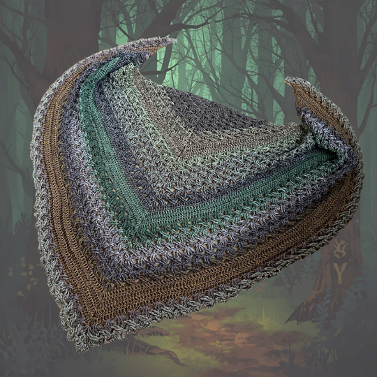 Häkelanleitung Dreieckstuch "Runvald"