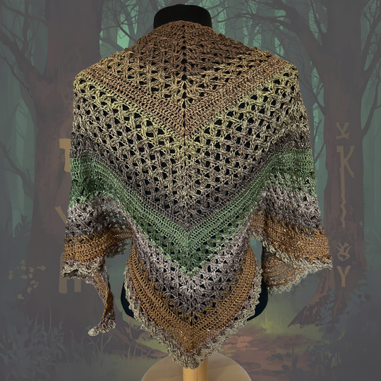 Häkelanleitung Dreieckstuch "Runvald"