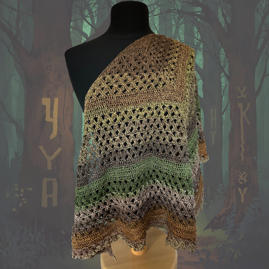 Häkelanleitung Dreieckstuch "Runvald"