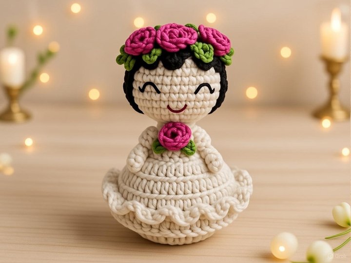 Reversible Brautstrauß Blumen – Häkelanleitung von nontycrochet