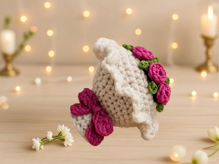 Reversible Brautstrauß Blumen – Häkelanleitung von nontycrochet