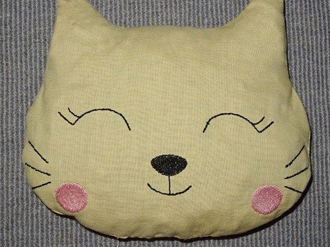 Stickdatei - Katze 4 ITH in 5 Gr. Kissen Kirschkernkissen