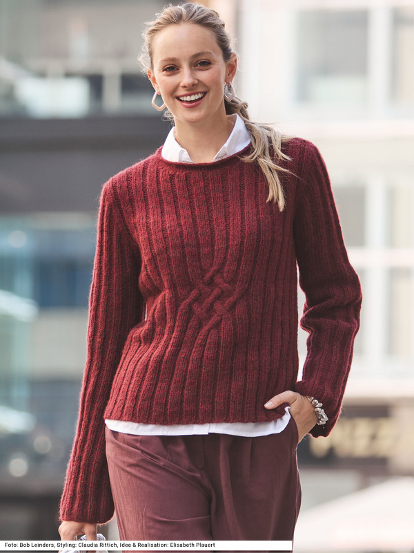 Pullover mit Rippenmuster