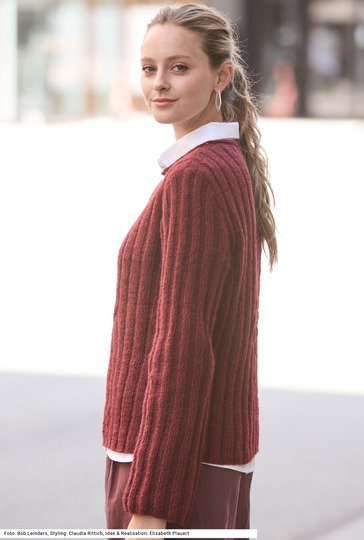 Pullover mit Rippenmuster