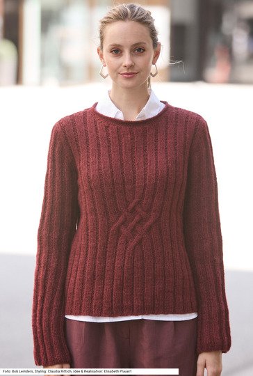 Pullover mit Rippenmuster