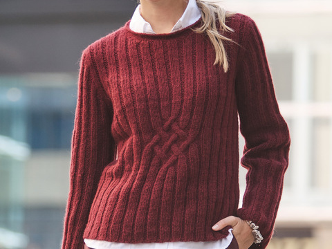 Pullover mit Rippenmuster