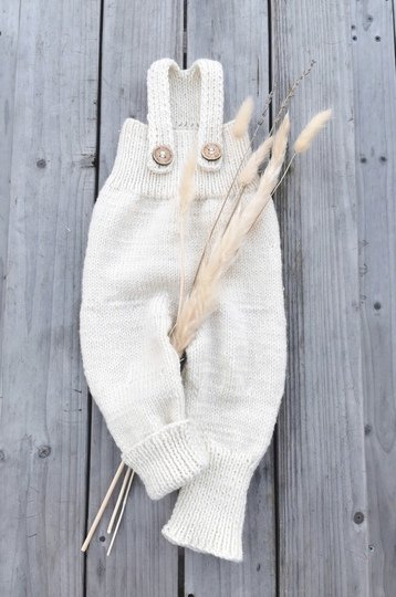 Babyhose mit Trägern stricken | Strickanleitung  Baby Trägerhose | Overall