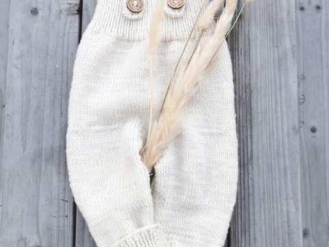 Babyhose mit Trägern stricken | Strickanleitung  Baby Trägerhose | Overall