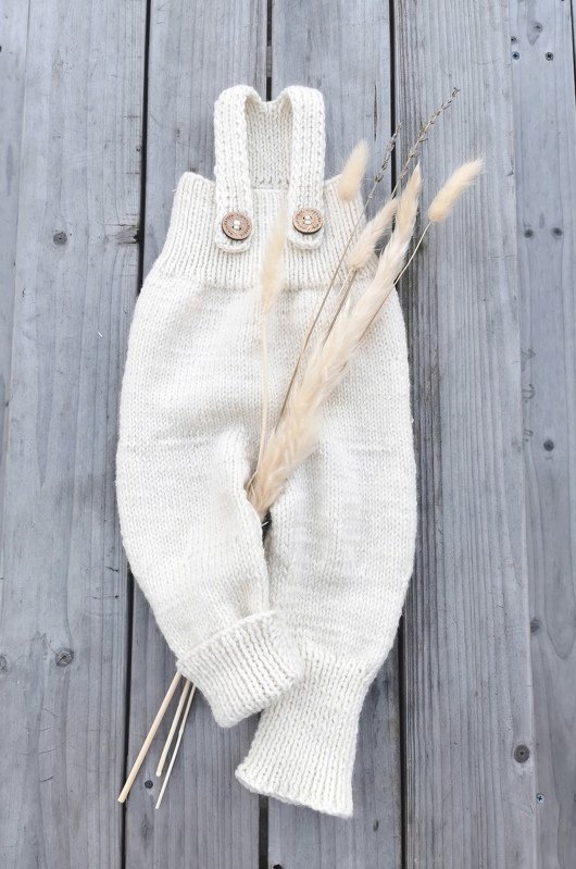 Babyhose mit Trägern stricken | Strickanleitung  Baby Trägerhose | Overall