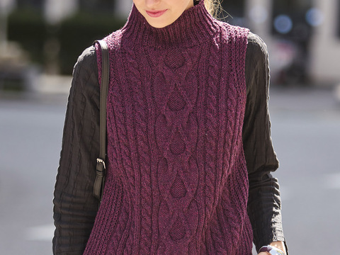 Pullunder mit Stehkragen