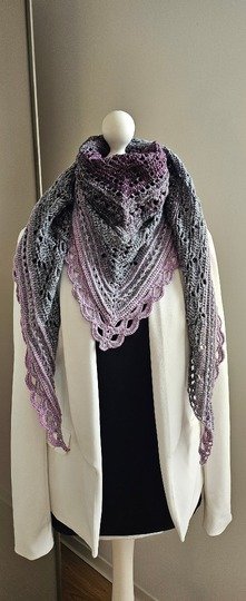 Crochet Pattern Triangular Scarf "Abia"