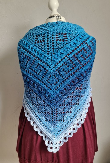 Crochet Pattern Triangular Scarf "Abia"