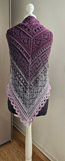 Crochet Pattern Triangular Scarf "Abia"