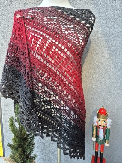 Crochet Pattern Triangular Scarf "Abia"
