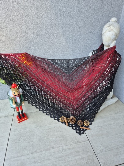 Crochet Pattern Triangular Scarf "Abia"