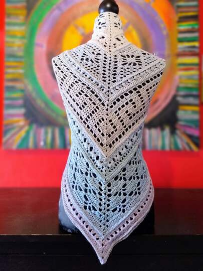 Crochet Pattern Triangular Scarf "Abia"