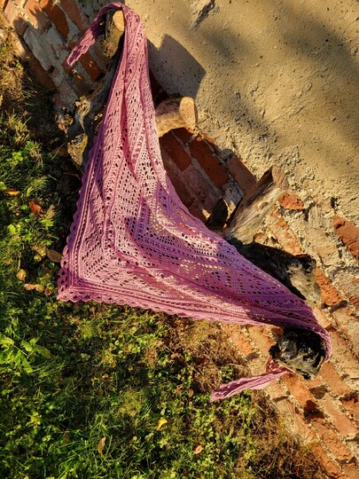 Crochet Pattern Triangular Scarf "Abia"