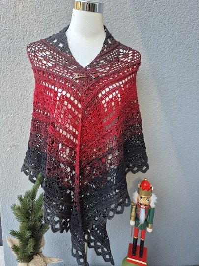 Häkelanleitung Dreieckstuch "Abia"