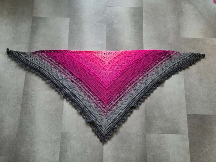 Häkelanleitung Dreieckstuch "Abia"