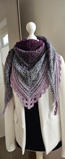 Häkelanleitung Dreieckstuch "Abia"