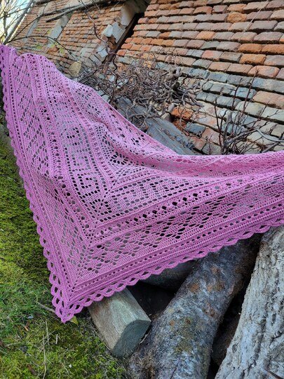 Häkelanleitung Dreieckstuch "Abia"