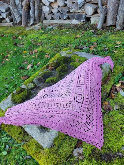 Häkelanleitung Dreieckstuch "Abia"