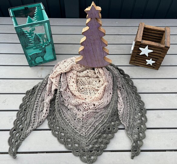 Häkelanleitung Dreieckstuch "Abia"