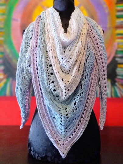 Häkelanleitung Dreieckstuch "Abia"