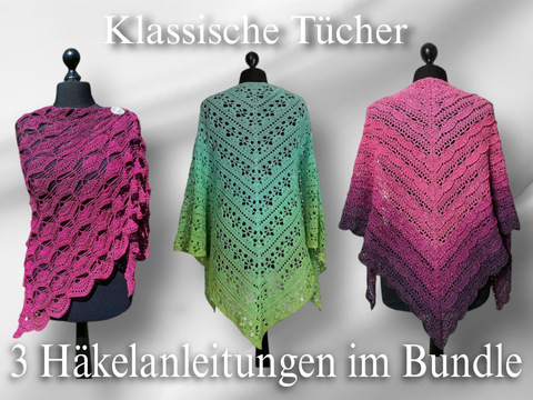 Morben Klassiker – 3 zeitlose Häkelanleitungen für Tücher