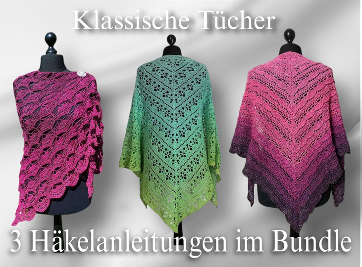Morben Klassiker – 3 zeitlose Häkelanleitungen für Tücher