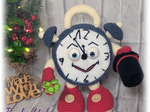 Häkelanleitung für den "lustigen Wecker Max"