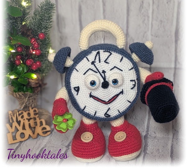 Häkelanleitung für den "lustigen Wecker Max"