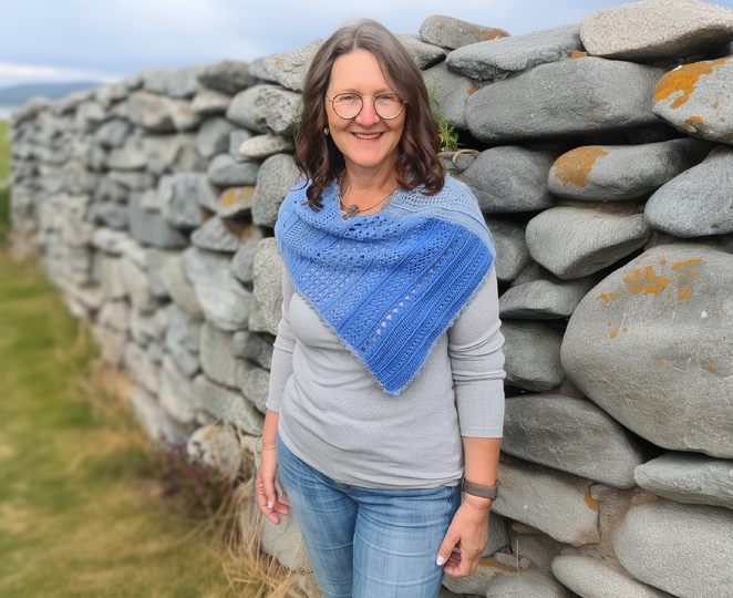 Frauhohmanns Schulterwärmer "MusterWechsel" - Würfelhäkeln (kostenlos)