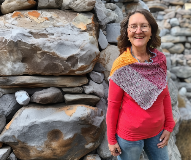 Frauhohmanns Schulterwärmer "MusterWechsel" - Würfelhäkeln (kostenlos)