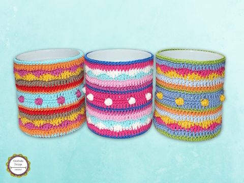 Crochet Pattern for Can Covers, Crocheted Storage Cans, Upcycling Easy DIY