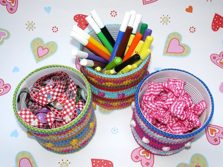 Häkelanleitung "Dosenkleider", Aufbewahrungsdosen Upcycling Häkeln Anfänger