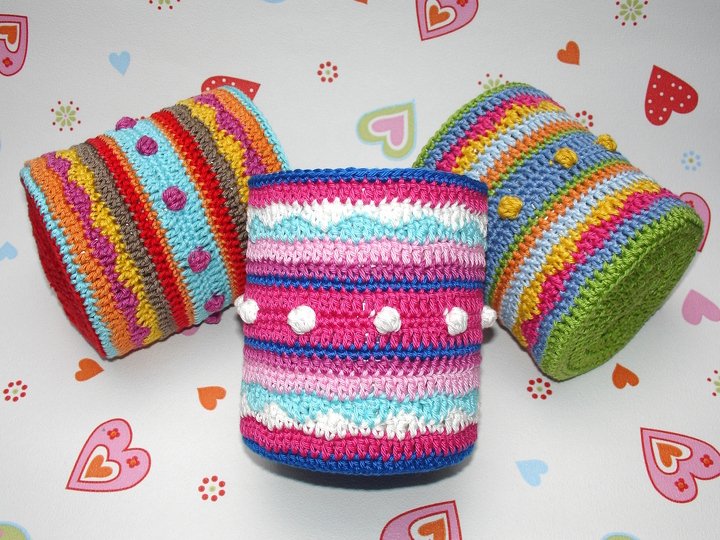 Häkelanleitung "Dosenkleider", Aufbewahrungsdosen Upcycling Häkeln Anfänger