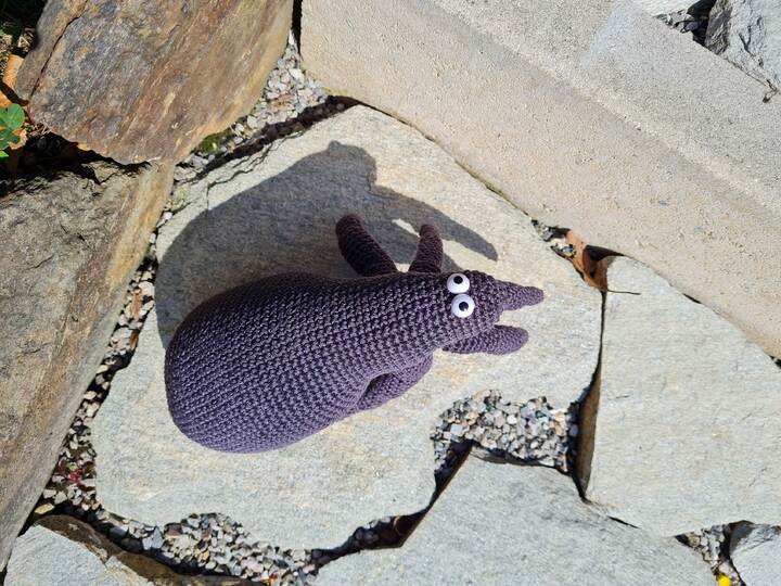 Florian the Flea - crochet pattern for a bouncy friend